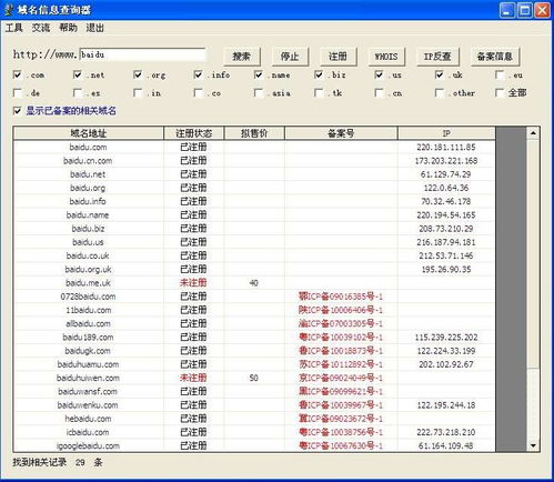 域名查询官方网站下载安装,域名查询器