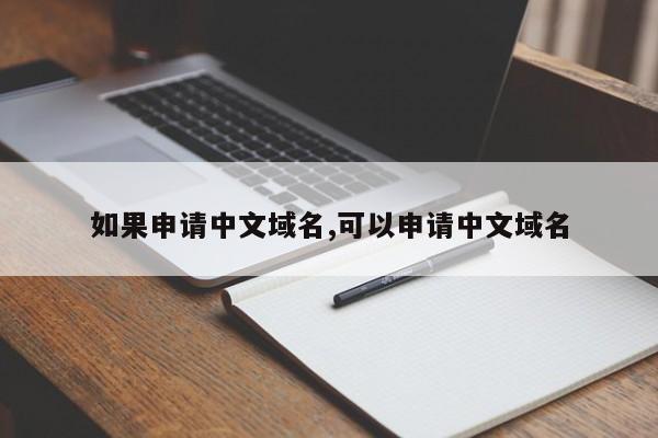 如果申请中文域名,可以申请中文域名
